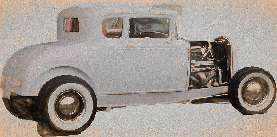 Deuce Coupe 112020 Digital Art by Cathy Anderson