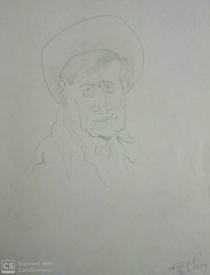 Dev Anand Drawing by Ajay Barde - Fine Art America