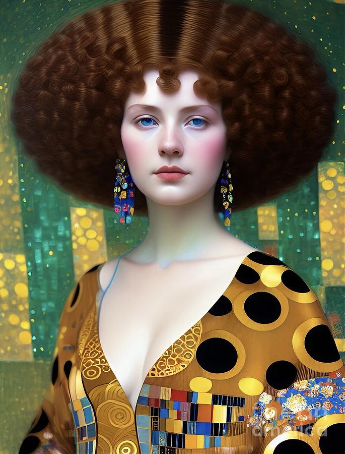 Diva - Women of Klimt Collection Digital Art by Julie Kaplan - Fine Art ...