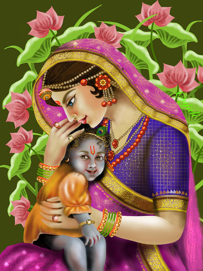 Devaki Nandan Krishna Indian Art Digital Art