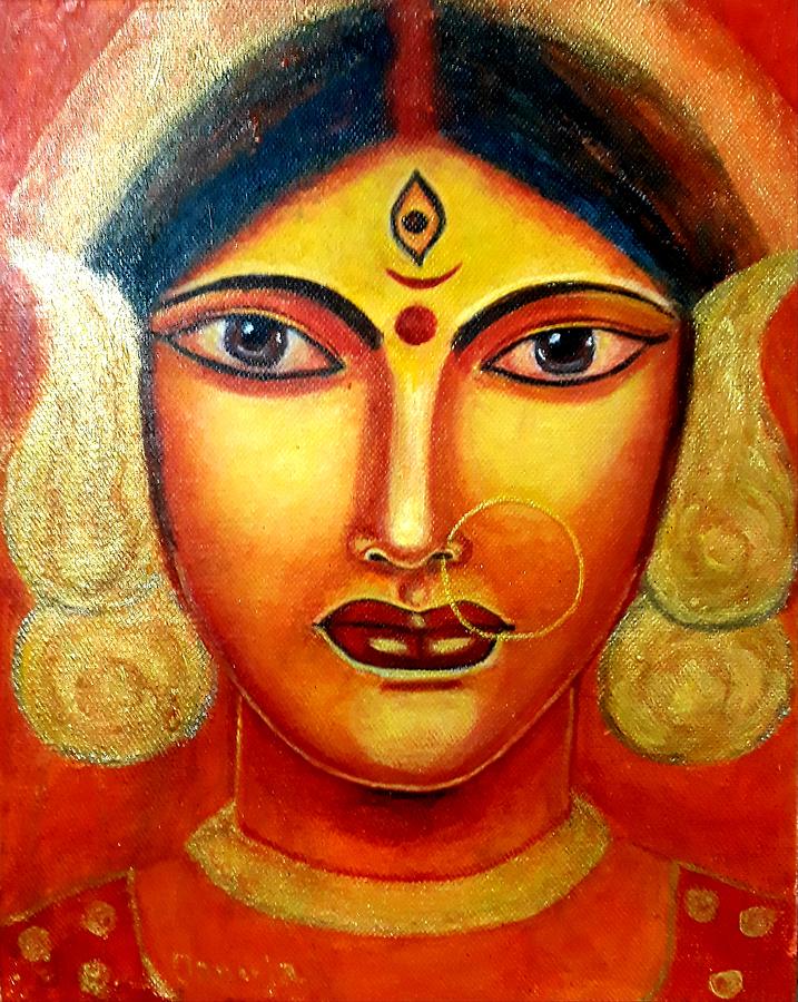 Devi Painting by Tanuja Rangarao - Pixels