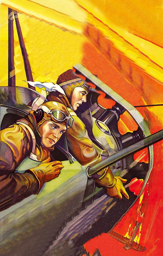 Devil Dogs of the Air, 1935, movie poster painting Painting by Movie World Posters