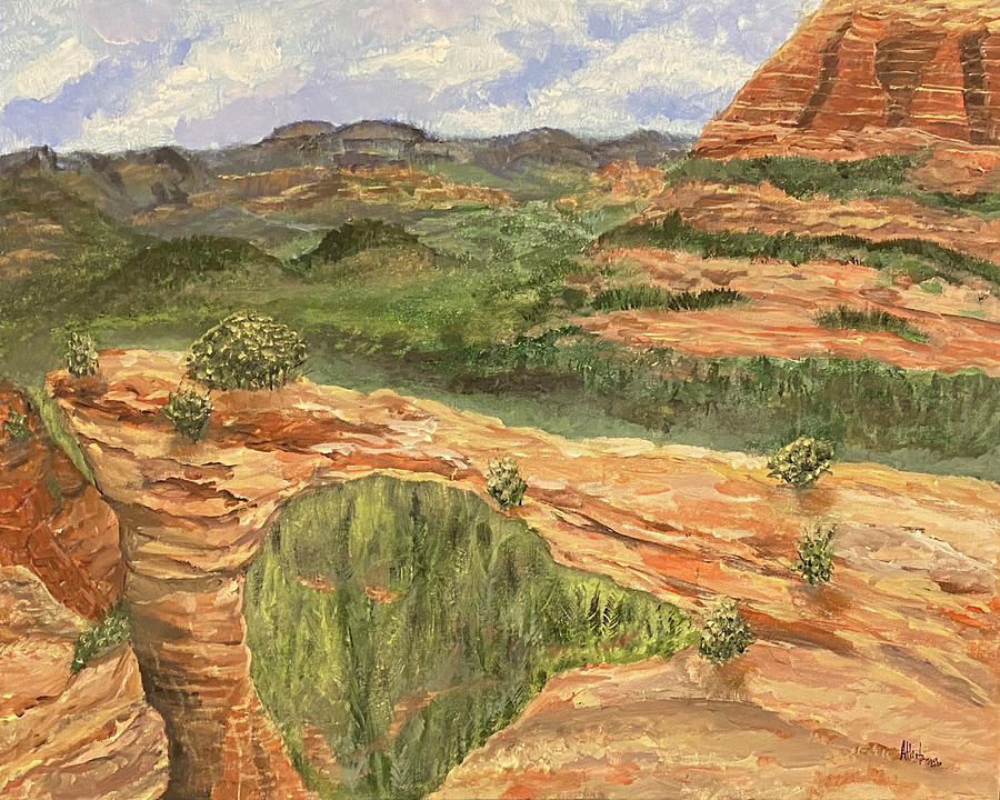 Devil's Bridge, Sedona, AZ Painting by Atlanta Carrera - Pixels