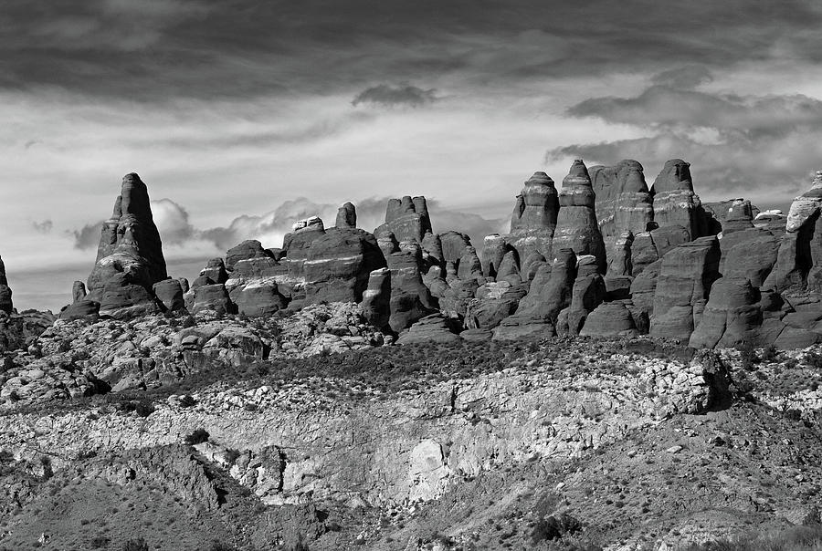 Devils Garden BW Photograph by Peter J Sucy