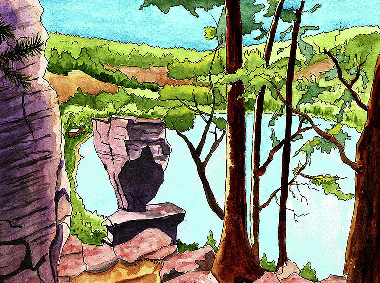 Devils Lake State Park, Wisconsin Mixed Media