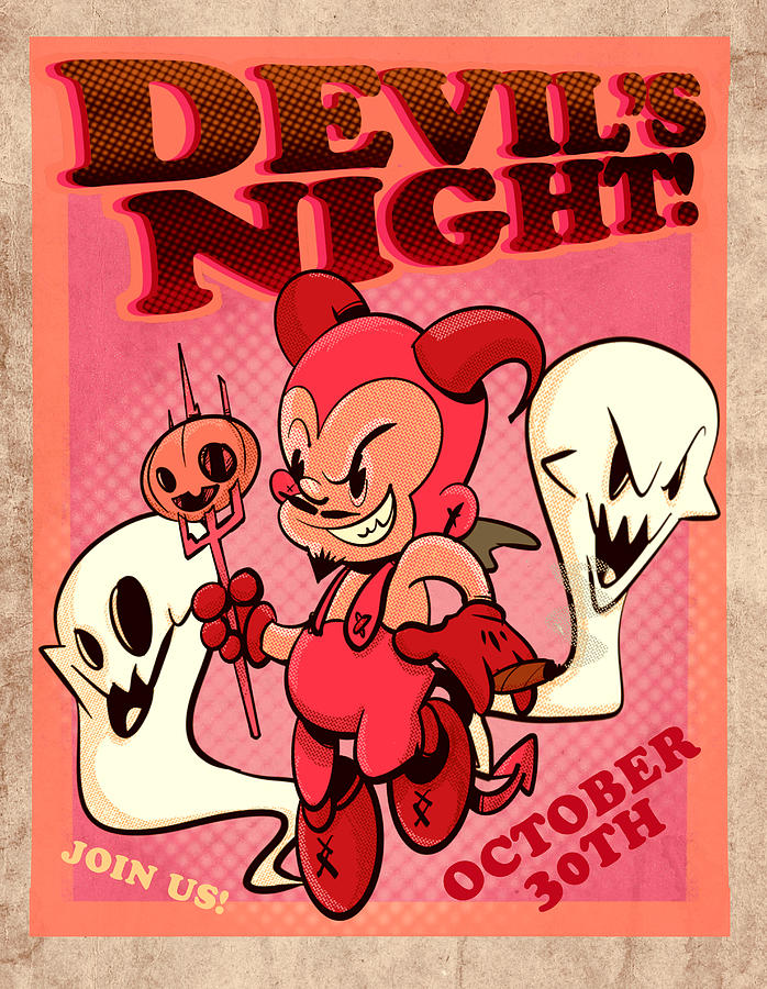 Devils Night Drawing