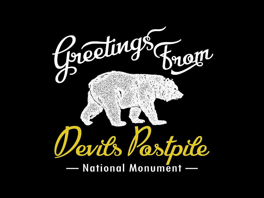 Devils Postpile National Monument Bear Digital Art by Flo Karp