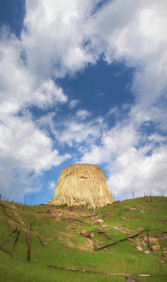 Devils Tower National Monument Wyoming Painterly II Photograph