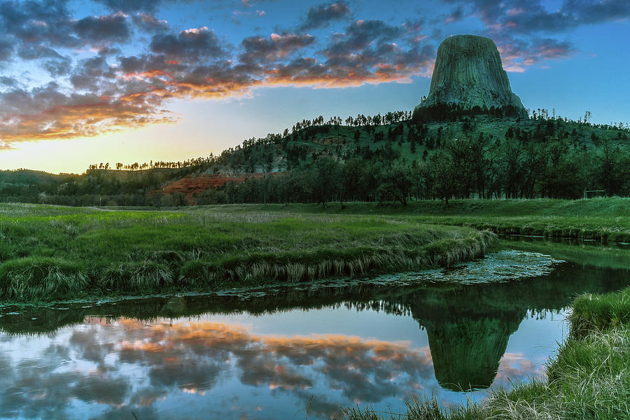 Devils Tower Reflection Photograph by Eric Albright