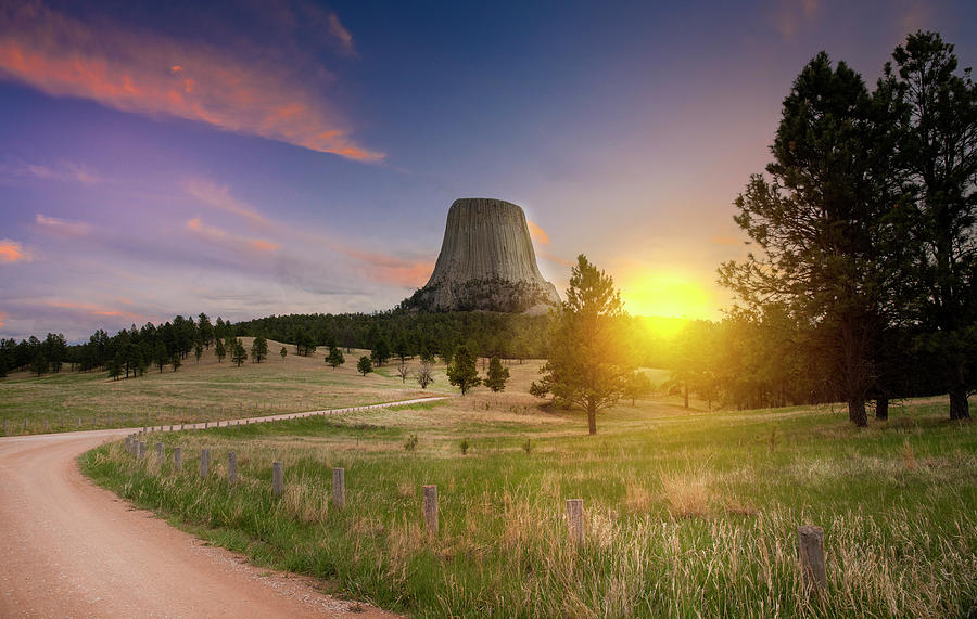 Devils Tower Sunrise Photograph by Dan Sproul