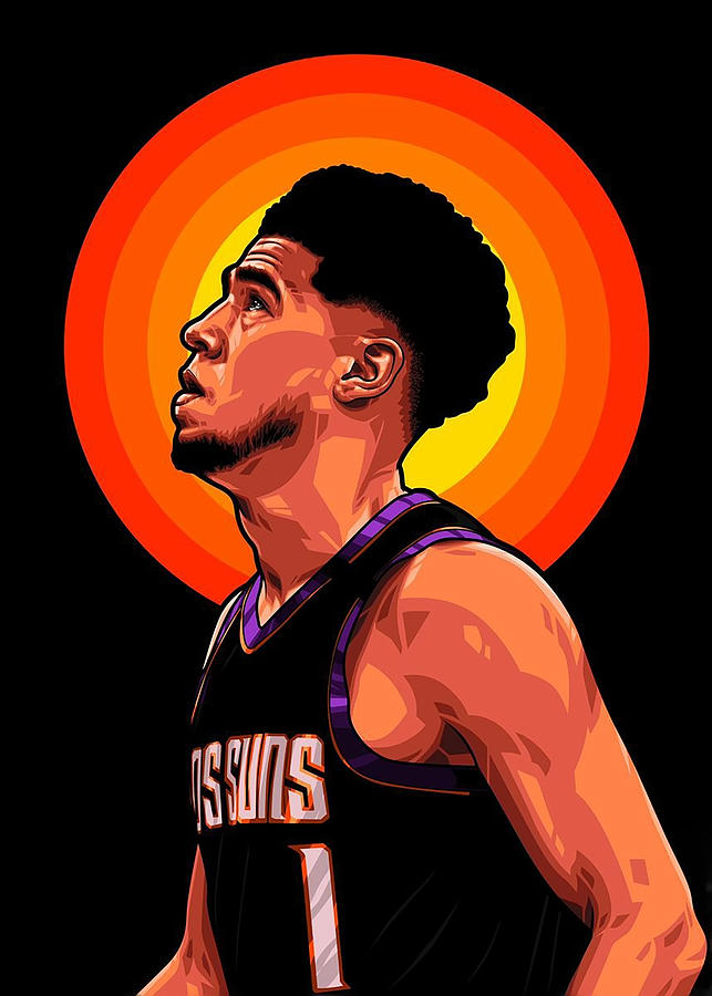 Devin Booker 70 PHOENIX Digital Art by Lucas Miller | Pixels