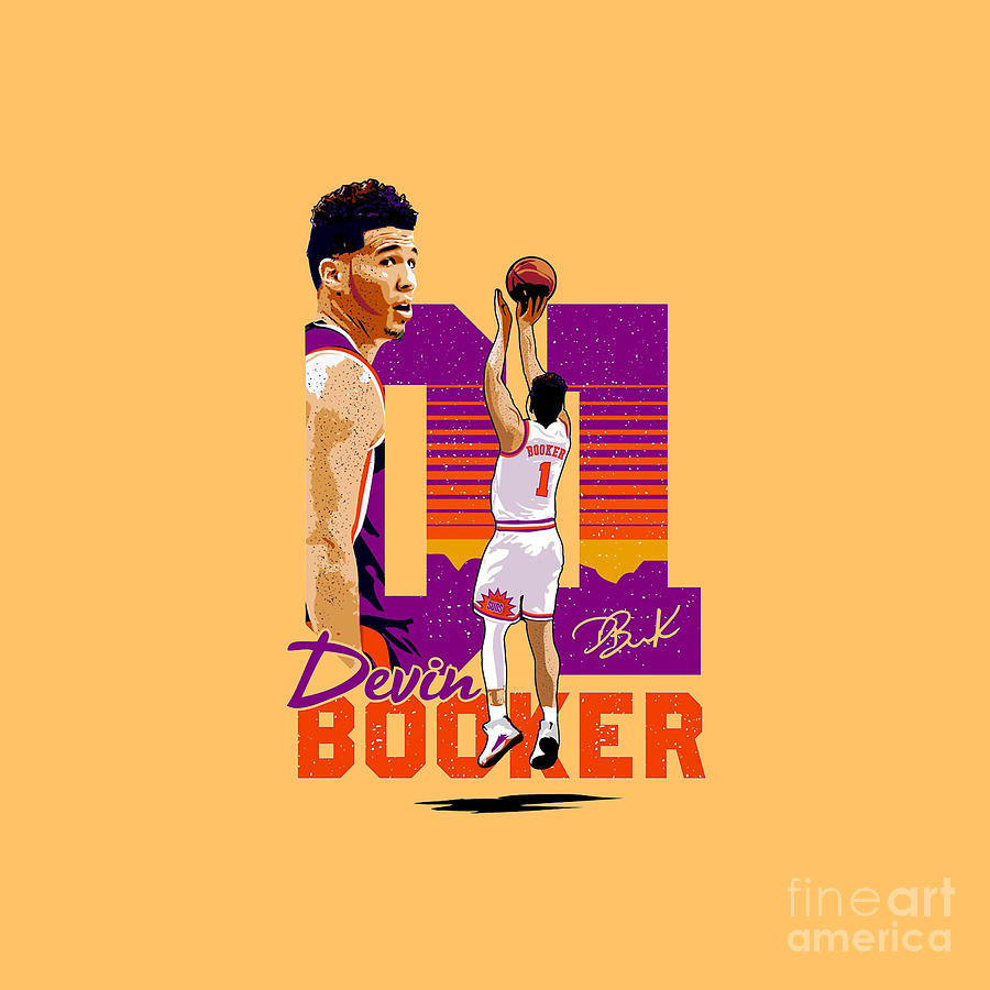 Devin Booker Drawing by Halima Hassanah - Fine Art America