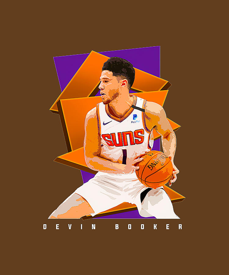 Devin Booker Kids DBook Kids by lockdownmnl09 Painting by Kimberly Reynolds