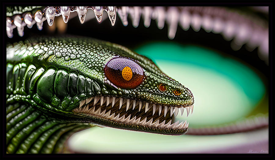 Devolved Draconian - Salamander Digital Art by Shawn Dall