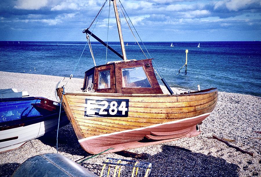 Devon Fishing Boat E284 Photograph by Gordon James