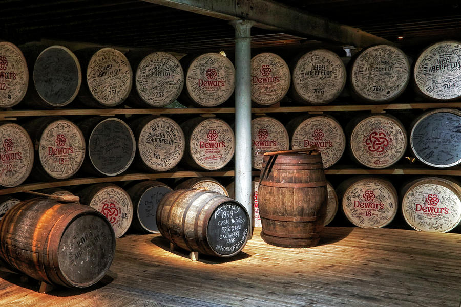 Dewars Aberfeldy Cask Tasting Room - Scotland - Whisky Photograph by Jason Politte