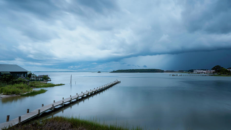Dewey Beach Bay Resort Storm Approaches Photograph by Jason Fink