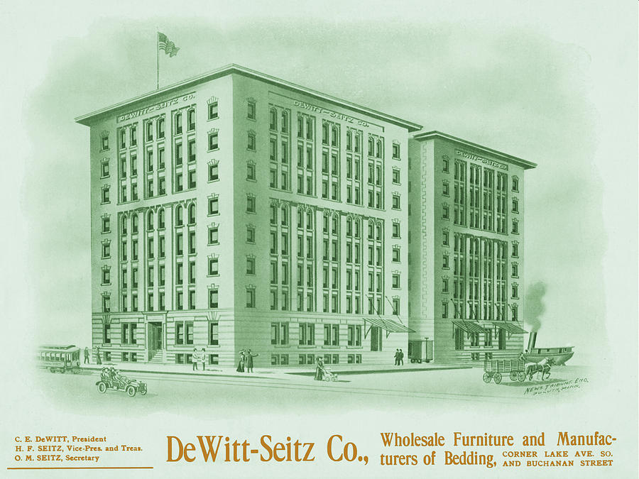 DeWitt Seitz Ad Drawing by Zenith City Press