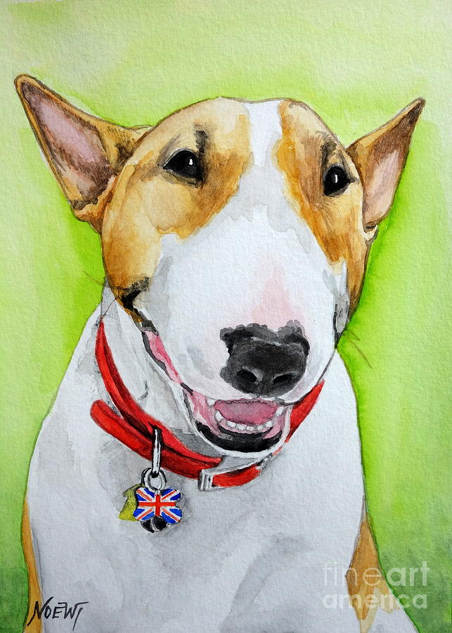 Dexter English Bull Terrier Painting by Jindra Noewi