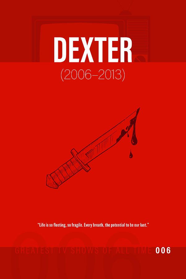 Dexter TV Series Minimalist Poster Mixed Media by Design Turnpike Fine Art America