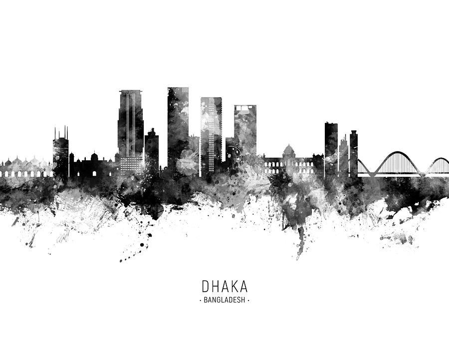Dhaka Bangladesh Skyline #38 Digital Art by Michael Tompsett