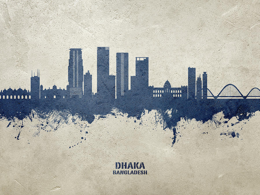 Dhaka Bangladesh Skyline #48 Digital Art by Michael Tompsett