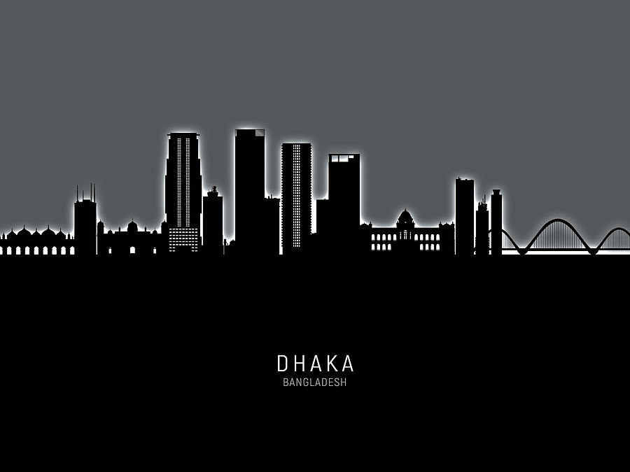 Dhaka Bangladesh Skyline #51 Digital Art by Michael Tompsett
