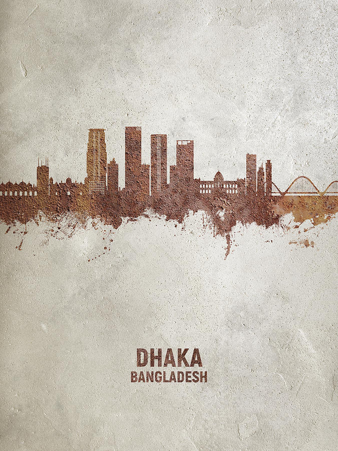 Dhaka Bangladesh Skyline #75 Digital Art by Michael Tompsett