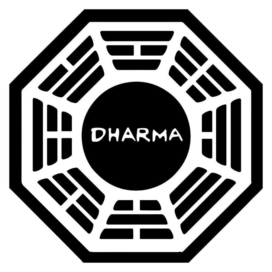 Dharma Initiative Logo Lost TV Show Poster stars Painting by White ...