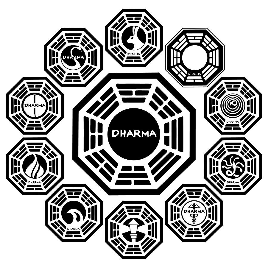 DHARMA Initiative Poster aesthetic Painting by Morgan Freddie | Fine ...