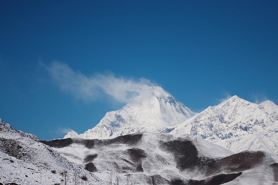 Dhaulagiri view, Himalayas, Nepal, Mustang, Muktinath Photograph by Cococinema