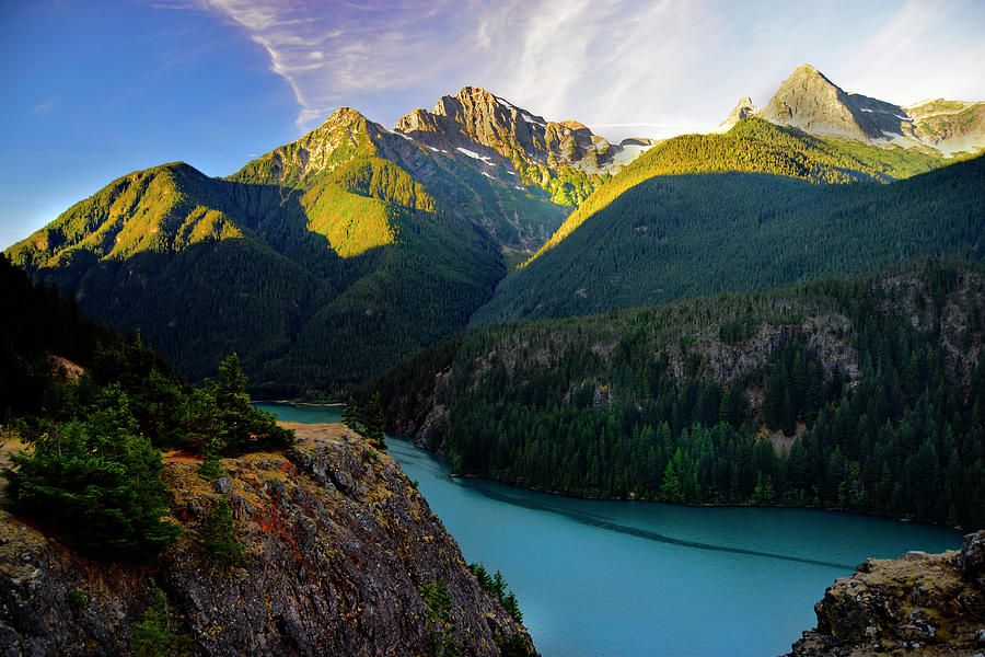 Diablo Lake At North Cascades National Park, Washington Photograph By ...