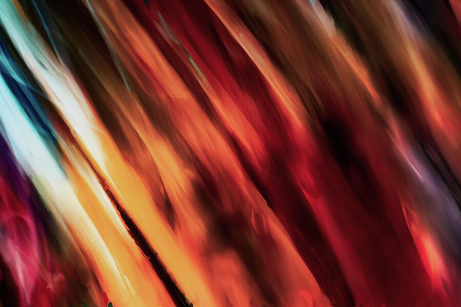 Diagonal Flames Photograph