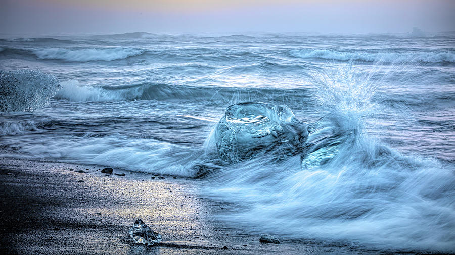 Diamond Beach Sunrise Surf Photograph by Stephen Stookey