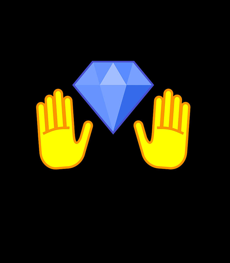 Diamond Hands Wall Street Bets WSB GME Digital Art by Thanh Nguyen