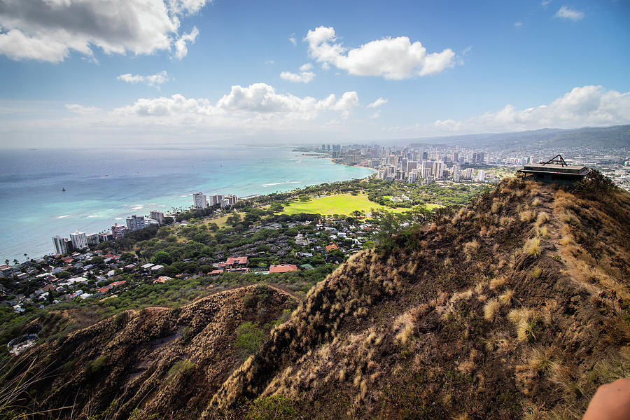 Diamond Head, view of Honolulu Photograph by Jairam Poupart - Fine Art ...