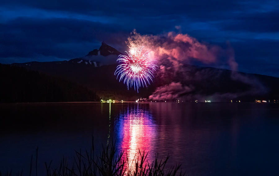 Diamond Lake Fireworks 2022 Photograph by Stan Townsend Fine Art America