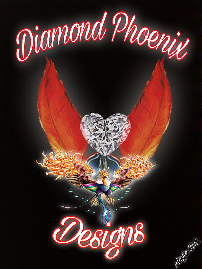 Diamond Phoenix Designs Digital Art by Angie DeLooze - Fine Art America