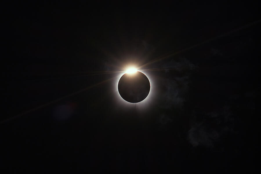 Diamond Ring Total Eclipse Photograph by Robert Bellomy Diamond Ring Total Eclipse Photograph by Robert Bellomy