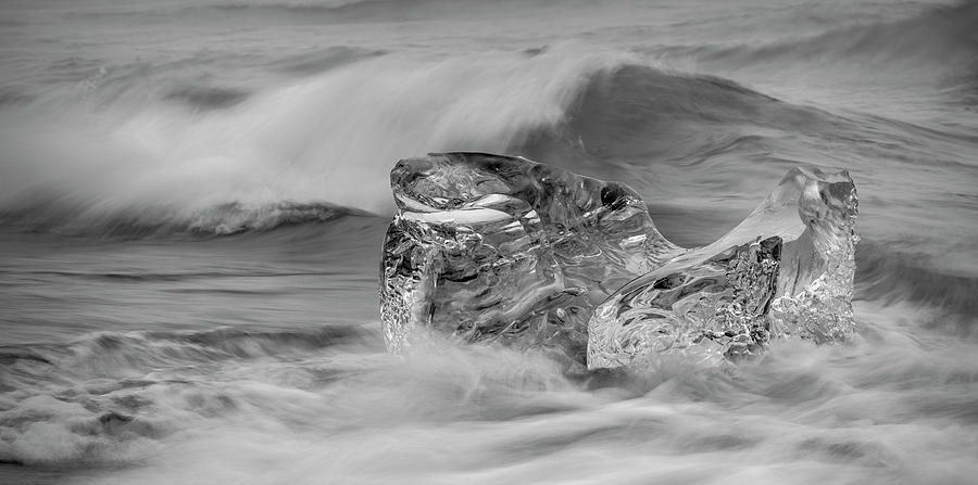 Diamond Surf - Iceland Photograph by Stephen Stookey