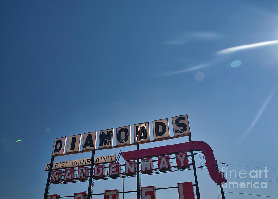 Sign Photograph - Diamonds by Andrea Smith