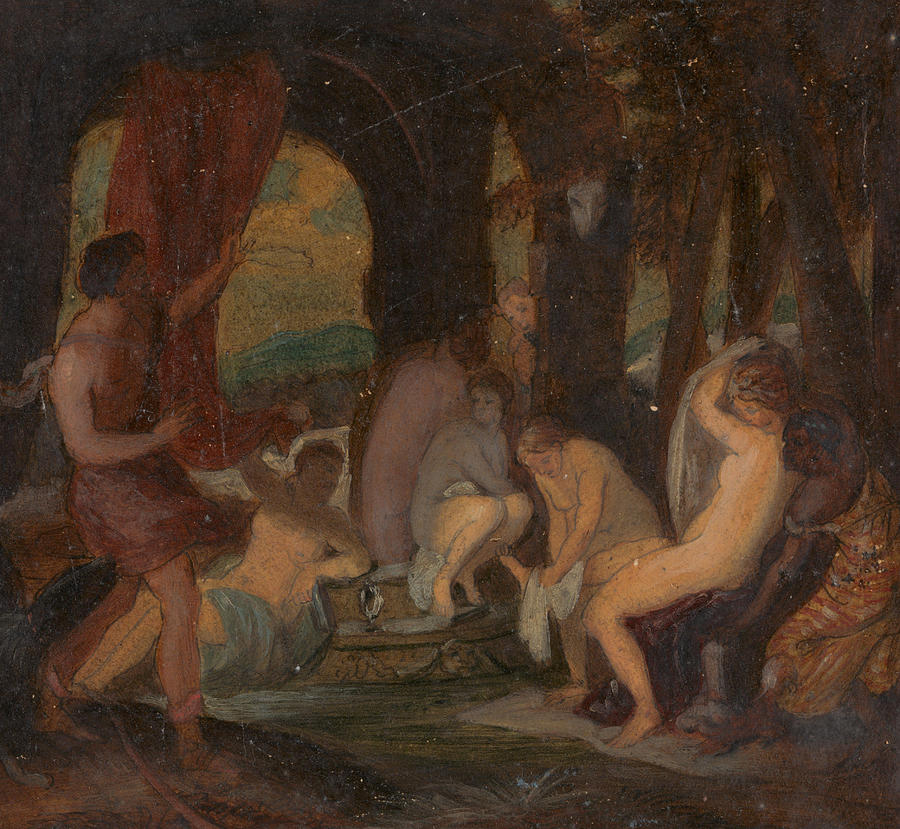 Diana and Actaeon Drawing by Robert Smirke