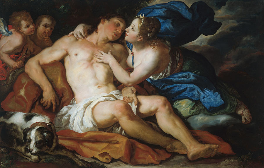 Diana and Endymion Painting by Johann Michael Rottmayr