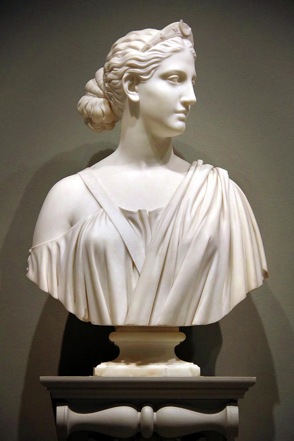 'DIANA', Marble by Hiram Powers, 1853 Photograph by Douglas Taylor - Pixels