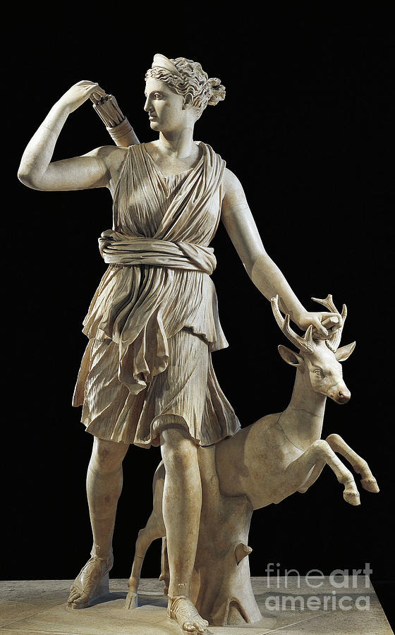 Diana of Versailles Sculpture by Roman School