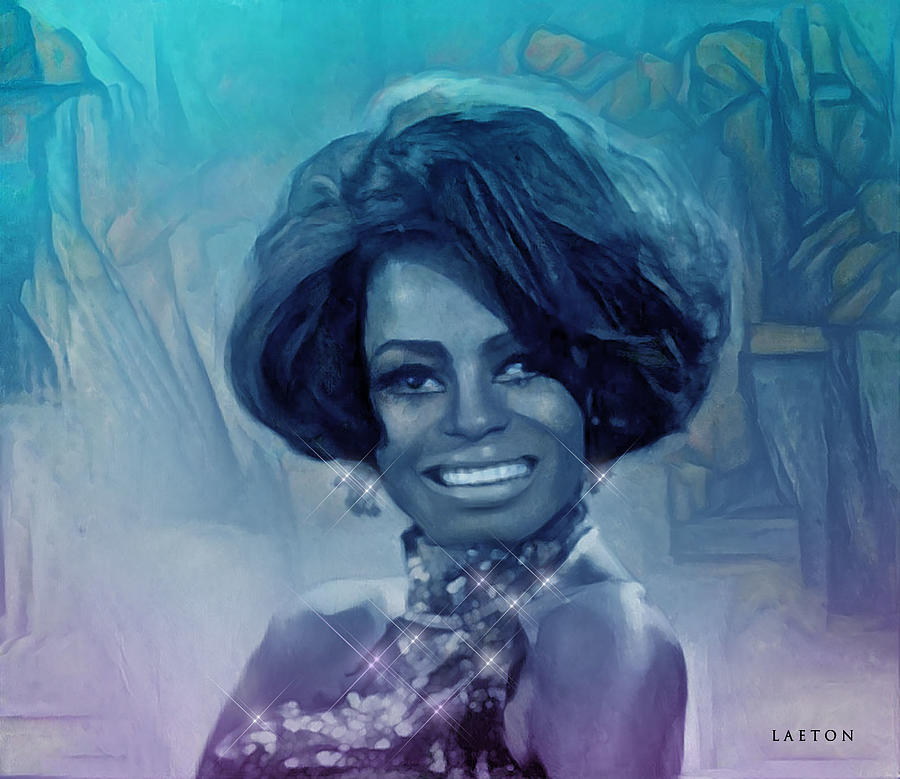 Diana Ross 3 Digital Art by Richard Laeton