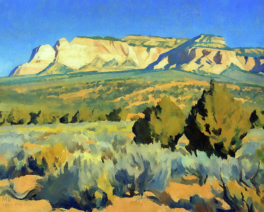 Zion National Park Painting - Maynard Dixon - Dianas Throne by Jon Baran