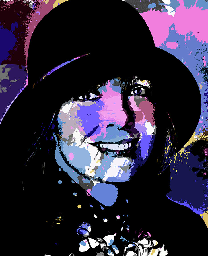 Diane Keaton psychedelic portrait Digital Art by Movie World Posters