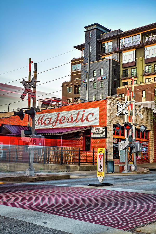 Dickson Street Skyline Over Georges Majestic Photograph by Gregory Ballos Dickson Street Skyline Over Georges Majestic Photograph by Gregory Ballos