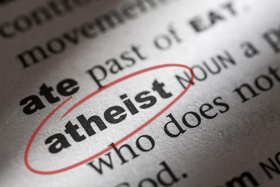 Dictionary entry for the word athiest Photograph by Anthony Bradshaw